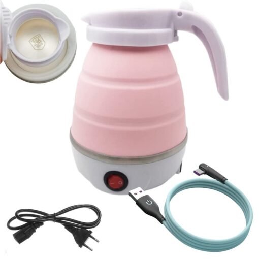 Foldable Silicone Electric Kettle, Portable Travel Size — photo 3
