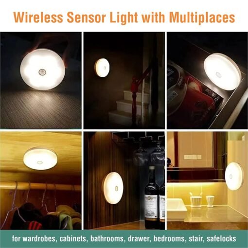 Rechargeable Motion Sensor LED Light, Stick-On, USB Charging — photo 6