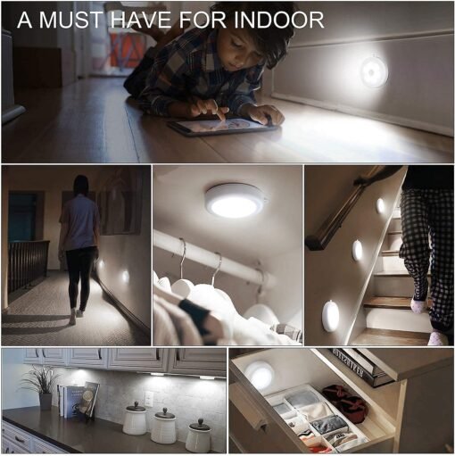 Rechargeable Motion Sensor LED Light, Stick-On, USB Charging — photo 3