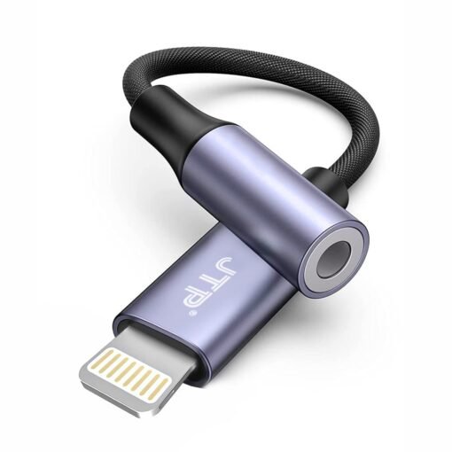 Lightning Cable to 3.5 mm Audio Jack Connector, 32bit Hi-Res DAC Sound Quality Headphone Converter Adapter for Samsung Galaxy S22/S21/S20 Plus, OnePlus10/9/8/7, Google Pixel 7/6/5/4/3/2 and Other Type C Phones (Blue)