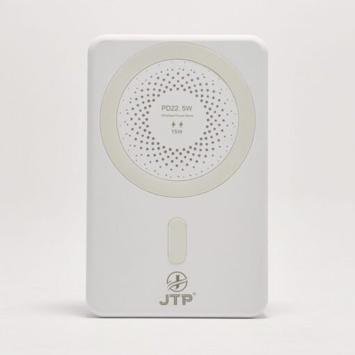 JTP 22.5W PD Fast Charging Power Bank 10000 mAh with 15W Wireless, White