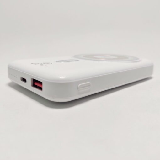 JTP 15W Wireless Power Bank 10000 mAh – Clear Coil, White — photo 3