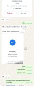 Realme Narzo 30 Pro 5G Screen Replaced at Doorstep in Garia